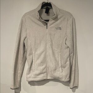 The North Face Women's White Teddy Jacket Sz M B116